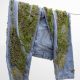 Jeans with moss growing on it